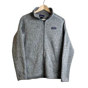 Patagonia Women's Better Sweater Fleece Jacket Size Large Gray Full Zip